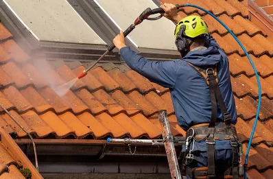 Démoussage et hydrofuge de toiture à Lopérec
